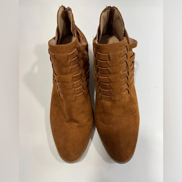 LC Lauren Conrad Brown Ankle Boots Women's Size 10 M - Picture 2 of 5